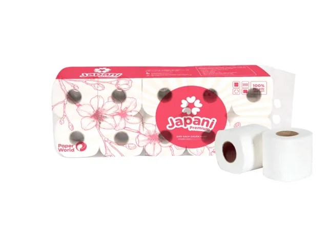 Giấy vệ sinh cuộn nhỏ cao cấp Japani Premium 10 JPP10