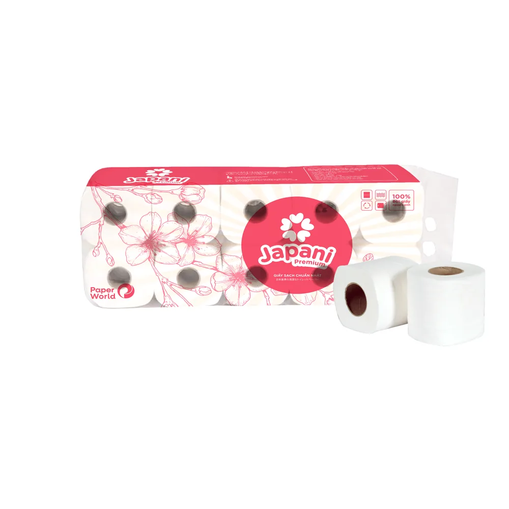 Giấy vệ sinh cuộn nhỏ cao cấp Japani Premium 10 JPP10